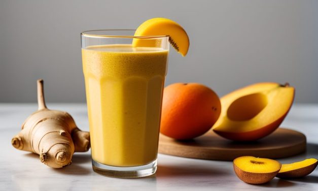 Curcuma, Mango and ginger smoothie